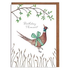 Lottie Murphy Pheasant Birthday Card - 'Birthday Pheasant' - Card for Him