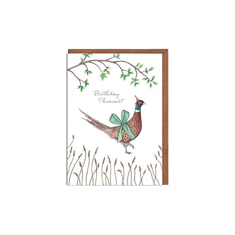 Lottie Murphy Pheasant Birthday Card - 'Birthday Pheasant' - Card