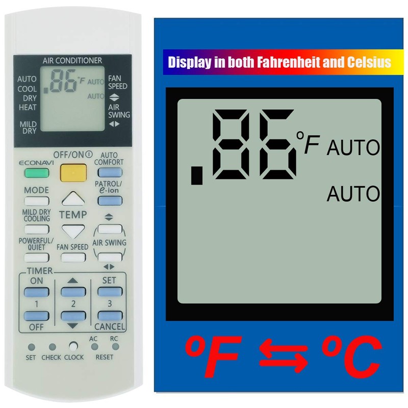 CHOUBENBEN Replacement for Panasonic Air Conditioner Remote Control A75C3576 CWA75C3576