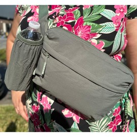 All In One Iris Bag (#1150) With a Built-In Water Bottle Holder:_Black Panther