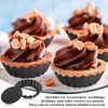 24 Pieces Mini Tart Pans with Removable Bottom 4 Inch