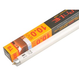 LUCKY HERP 10.0 Fluorescent Desert Terrarium Lamp Bulb,Reptile Tube Light,T8,14 Watt,15 Inches