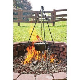 Lodge Camp Dutch Oven Tripod, 43.5 Inch, Black