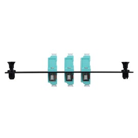 Xunsomten-2pcs 6 Fibers OM3 Multimode Patch Panel with 3 x LC UPC Duplex Fiber Optic Adapters LGX Compatible