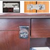 Keyed Hasp Latch Lock, 3 Pack Twist Knob Keyed Locking