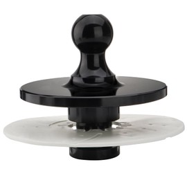 Racewill Fifth Wheel Gooseneck Hitch Adapter with 12" Compensation Ring, Kingpin to 2-5/16'' Gooseneck Ball Adapter for RV Truck Pickup Trailer, 30000lbs Max Load Capacity