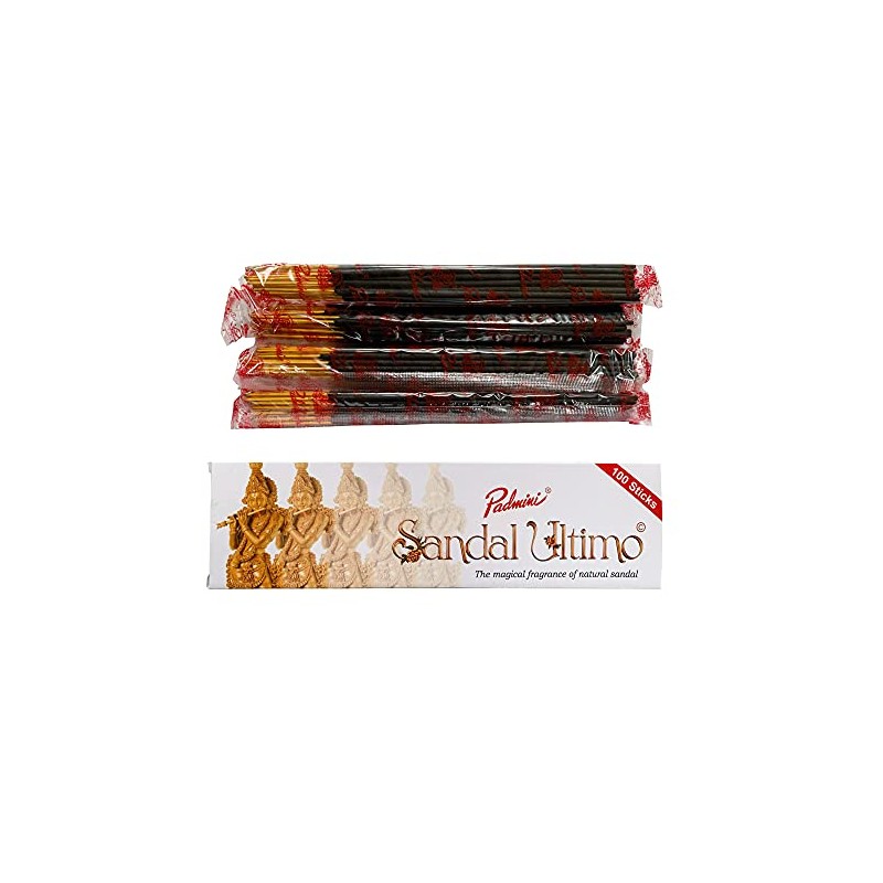 Padmini Sandal Ultimo Incense Sticks - Sandalwood (3 Packs of