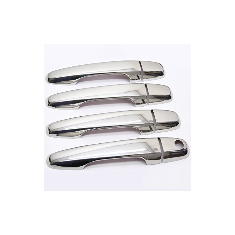 Recambo Stainless Steel Door Handle Trim Caps Set V2A Compatible