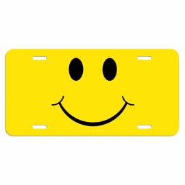 Made In The USA Smiley Face Have A Good Day License Plate Metal New car tag happy Made In USA