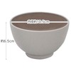 Ishida 67894 Plastic Soup Bowl Antibacterial Spica Silver Gray