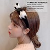 4Pcs Adorable Panda Diadema Pinza para El Cabello Atractivos Accesorios