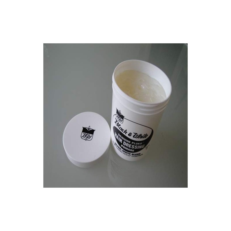 Black & White Genuine Pluko Hair Dressing Pomade Ultra White