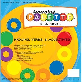 1st Grade Reading Learning Palette Nouns, Verbs and Adjectives