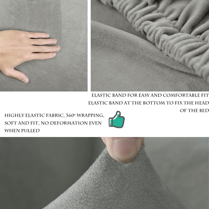 Boxonly - Funda elástica para cabecero, protector de cama elástico