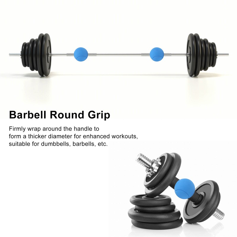 1 Pair of Barbell Dumbbell Curved Bar Grip Round Spherical