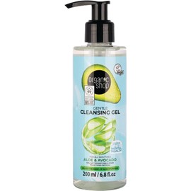 Organic Shop, Gel De Limpieza Facial Orgánico De Aguacate y Aloe, 200 ml