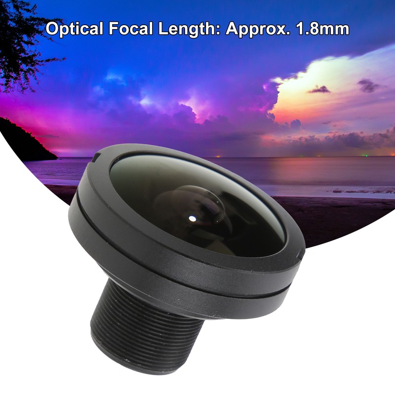 Camera Fisheye Lens 3MP 180° 1.8mm Optical Focal Length M12x0.5