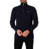 GANT Mens Cotton Half Zip Cream Sweater Navy M