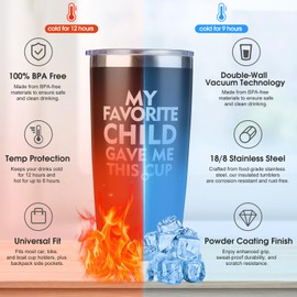 Gifts for Dad, Fathers Day Gift Ideas, Birthday Gifts Set for Dad from Daughter, Son, Wife, Birthday, Valentine's Day Christmas Day Gift for Father, Husband, New Dad - 20 Oz Tumbler