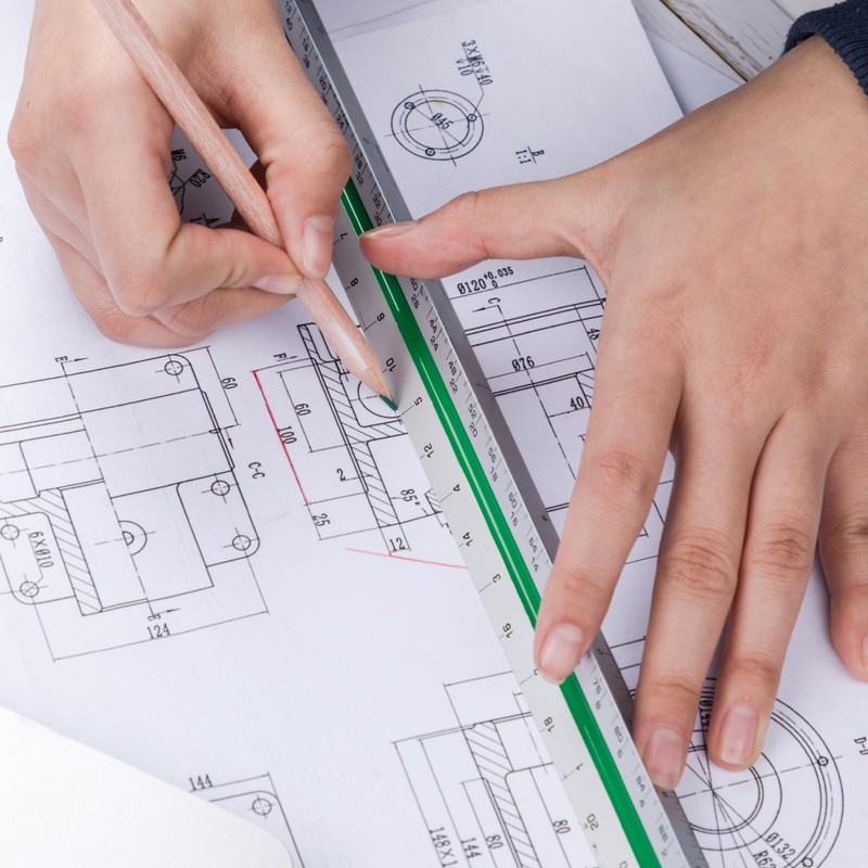 Mr. Pen Architectural 12 Inch Engineer & Drafting Ruler Set