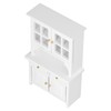 1:12 Dollhouse Cabinet Wooden Simulated Miniature Kitchen Furniture Decoration AccessoriesWhite