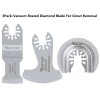 Vearter 3pc Oscillating Multi Tool Blade Diamond Saw Blades Set