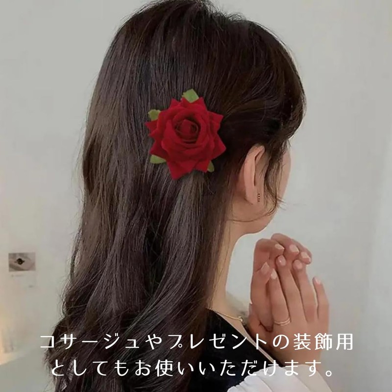 Copeflap Rose Hairpin Rose Hair Clip Rose Hair Accessories Hair