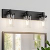 Aipsun Black Vanity Light for Bathroom 3 Light Farmhouse Bathroom