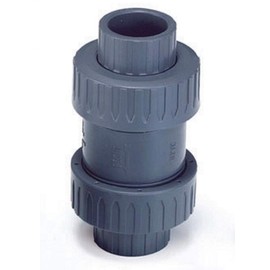 Check Valve,PVC,1-1/2",FKM,Socket