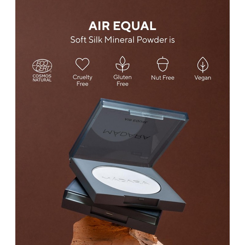 MÁDARA MÁDARA Organic Skincare |AIR EQUAL Soft Silk Mineral Powder,