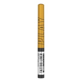 Maybelline Tattoo Liner Play Delineador de Ojos Líquido Ultra Preciso, Colores Vibrantes 48H