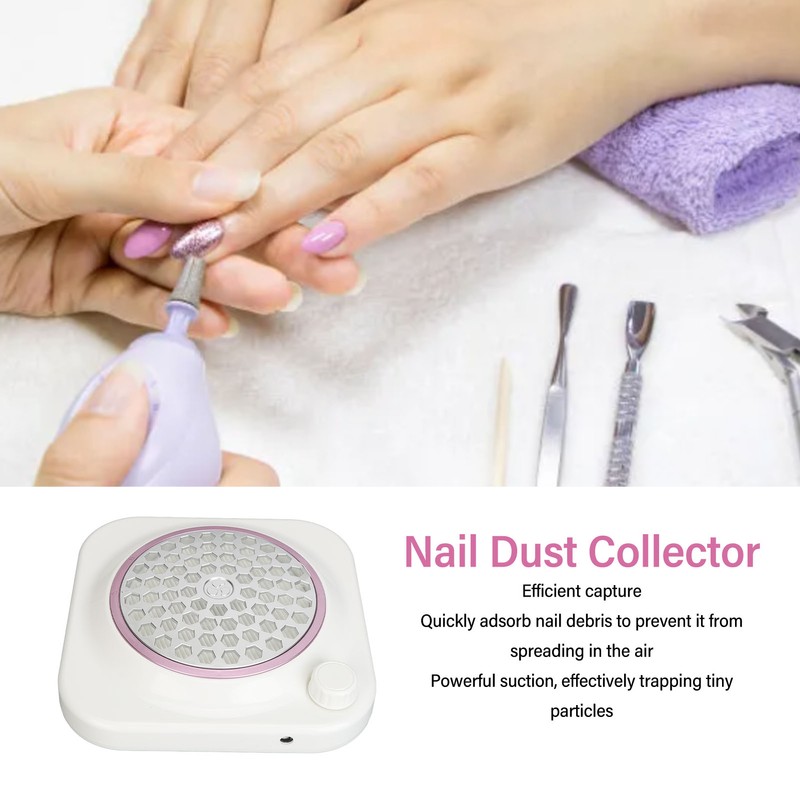Nail Dust Collector Adjustable Power Quiet Dust Vacuum Cleaner Extractor