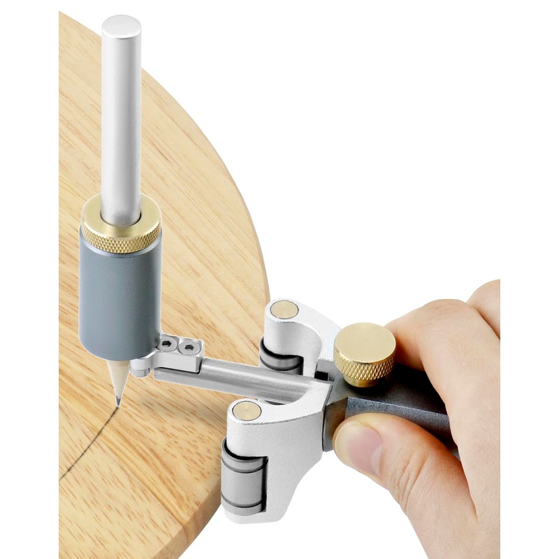 QWORK® Multifunctional Marking Gauge Woodworking Scribing Tool to Draw Arcs