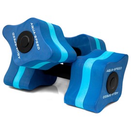Aqua Speed Wasser Hanteln für Erwachsene I Schwimmhanteln Aqua Aerobic I Fitness I Hantel Wassergymnastik I Wassersport I Aquafitness I Wasserhanteln Training im Pool I Übungen I Eva-Schaum