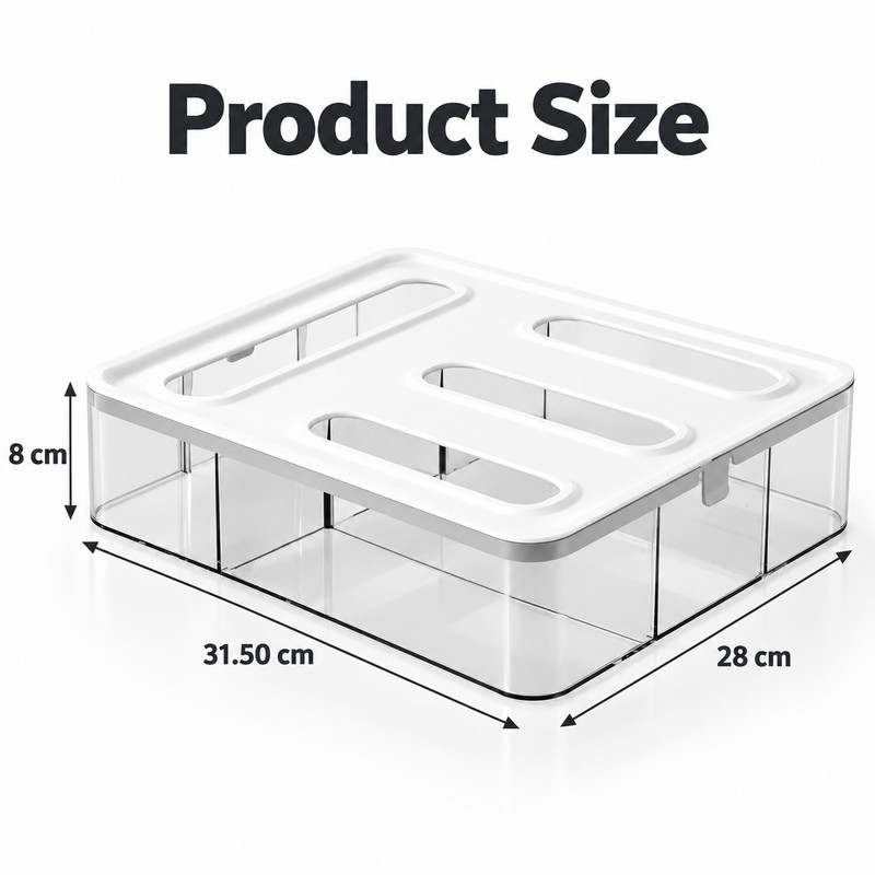 Plastic Food Storage Bag Organizer for Kitchen Storage – Four