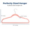 SereneLife 10 Pack Velvet Hangers - Non-Slip with 360° Swivel