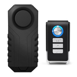 USUPERINK 113dB Bike Alarms, Vibration Sensing Bike Alarm with Remote, Wireless Motorcycle Alarm for Electric Tricycle Mobility Scooter Vehicles Ebike for Cycling Security