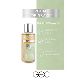 GOC, Tónico Facial Orgánico, Hidrata, Refresca, Mantiene firme la piel del rostro, Piel seca/Sensible, Regenera la piel, Mantiene joven la piel, GSKIN03