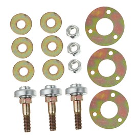 ABOOFAN 3pcs Rocking Chair Bearings Replacement Durable Iron Plated Mechanical Bearings with Screws for Furniture Repair Easy Installation Rocking Chair Parts Replacement for Various