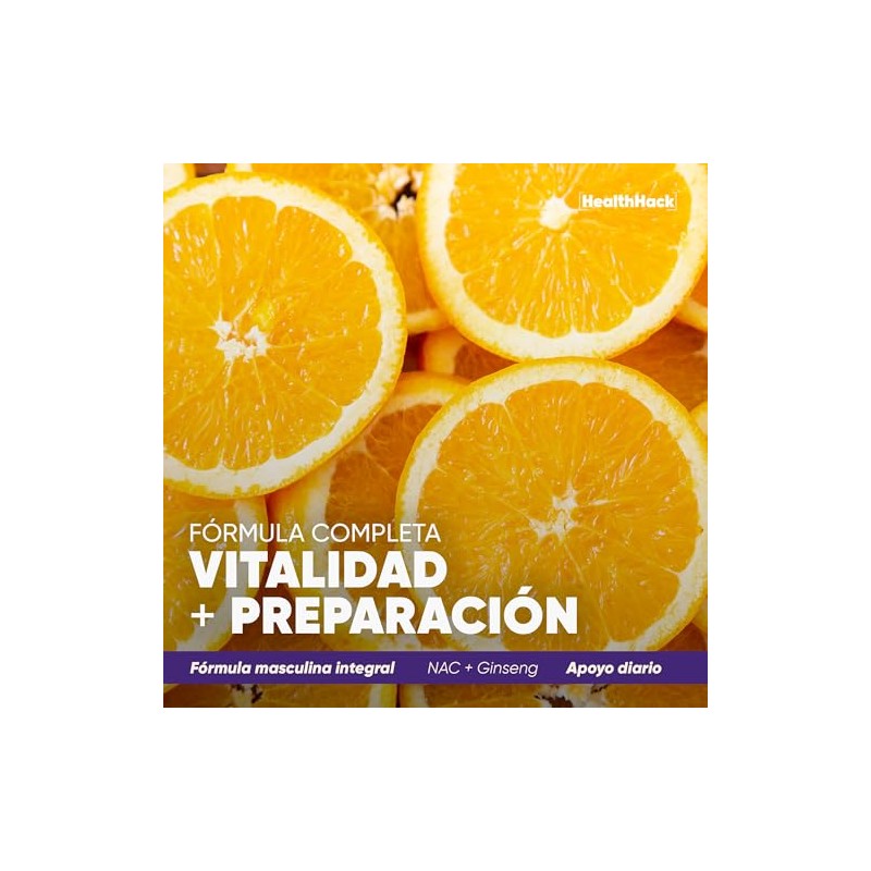 CoQ10 y L-Carnitina para Hombres con Zinc, Ginseng y Selenio