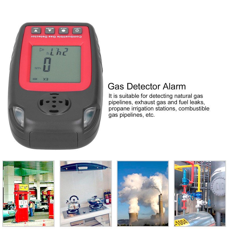 WT8823 Portable Combustible Gas Detector Natural Gas Methane Leakage Alarm