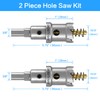 DKIBBITH TCT Hole Saw Set, 2-Pack 15/16" (24mm) Heavy Duty