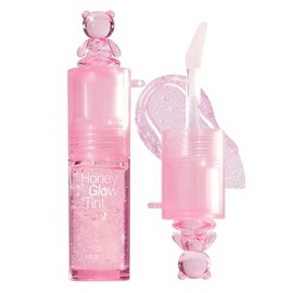 PASSIONCAT Tinte Honey Glow, tratamiento de brillo labial 5 en 1, antiadherente, brillo abundante, color transparente, bálsamo labial hidratante, brillo y máscara en uno, con ácido hialurónico y