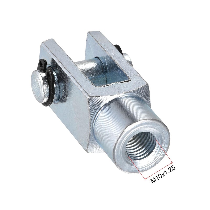 sourcing map Air Cylinder Rod Clevis End 52mm Length M10x1.25