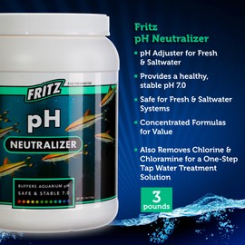Fritz Aquatics 80287 Fritz pH Neutralizer for Fresh and Salt Water Aquariums, 3-LBS