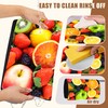POIUBLE Fresh Fruits Dish Drying Mat for Kitchen Counter Coffee