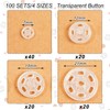 Chuangdi 100 Pairs Press Studs Snap Fasteners Sew on Fasteners