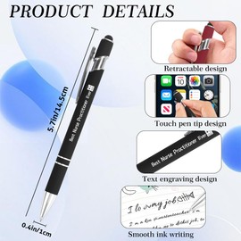 DTUIEUI Nurse Practitioner Gifts for Nurses Week Gift Graduation Stocking Stuffers Christmas Mothers Day Birthday Valentines Day Thanksgiving Day Thank You Gift for Nurse Ball Point Pens Present