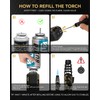 TBTeek Butane Torch Lighter - Adjustable Jet Flame Lighter, Blow