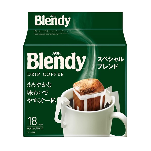 AGF Blendy Regular Coffee Drip Pack, Special Blend, 18 Bags x 2 Bags [Drip Coffee]